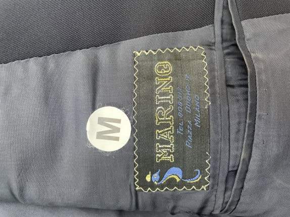 MARINO ΣΑΚΑΚΙ DOUBLE BREASTED ΜΠΛΕ ΣΚΟΥΡΟ ΑΝΤΡΙΚΟ PRE OWNED