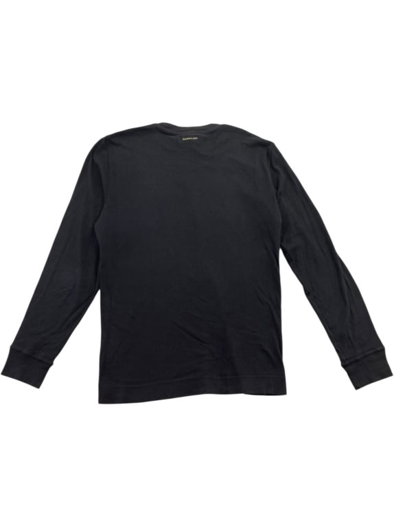 MARLBORO CLASSICS Maglia a maniche lunghe vintage nera da uomo taglia M
