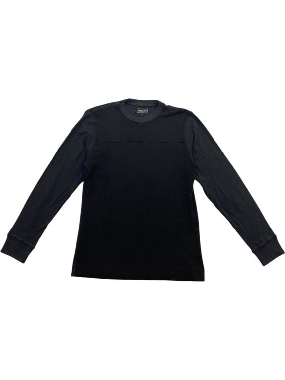 MARLBORO CLASSICS Maglia a maniche lunghe vintage nera da uomo taglia M