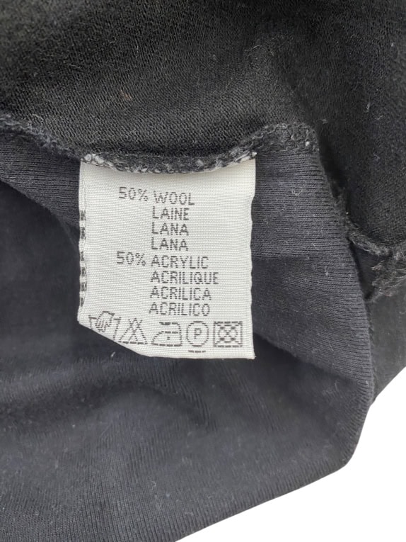 MARLBORO CLASSICS Maglia a maniche lunghe vintage nera da uomo taglia M