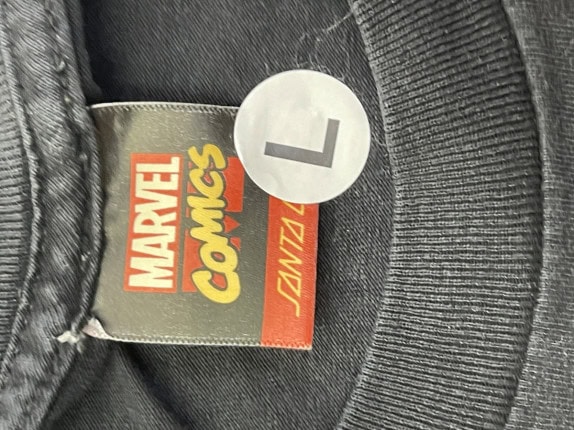 RARE 2010 SANTA CRUZ MARVEL COMICS GRAPHIC TEE BLACK ΑΝΤΡΙΚΟ PRE OWNED L