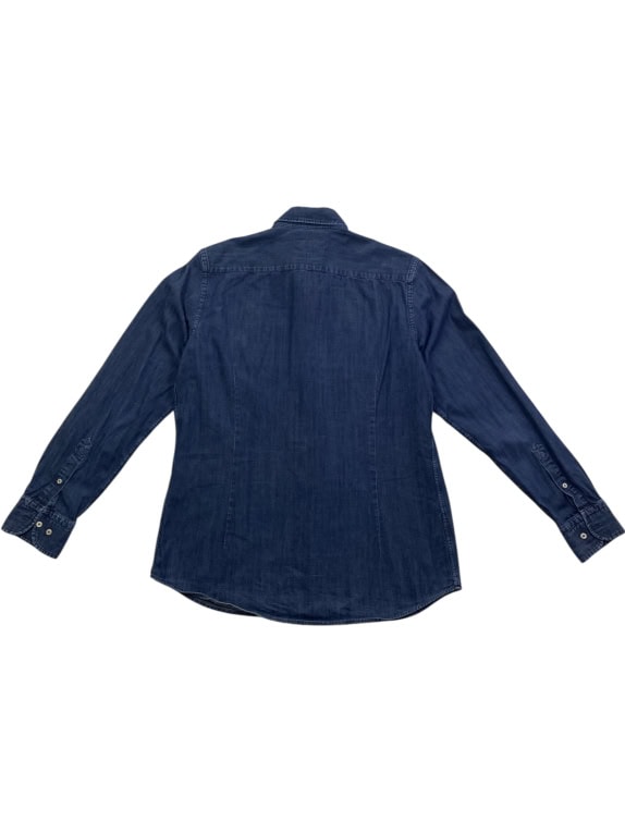 MASSIMO DUTTI ΠΟΥΚΑΜΙΣΟ DENIM VINTAGE STYLE ΜΠΛΕ ΑΝΔΡΙΚΟ L