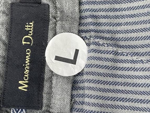 MASSIMO DUTTI SHORTS CLASSIC GRIGIO UOMO PRE OWNED L