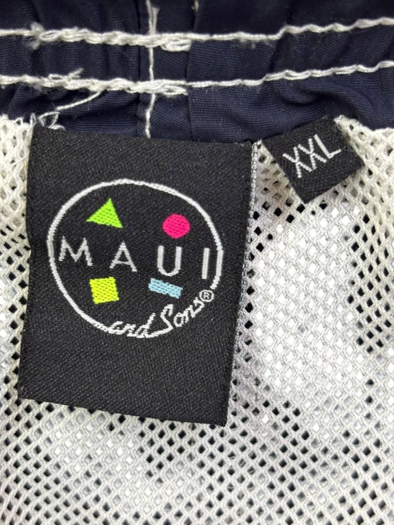 MAUI AND SONS ΜΑΓΙΟ ΣΟΡΤΣ SPORTSWEAR NAVY ΑΝΤΡΙΚΟ PRE OWNED XXL
