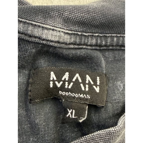 MAWANI GRAPHIC TEE VINTAGE WASHED ΜΑΥΡΟ ΑΝΤΡΙΚΟ PRE OWNED XL