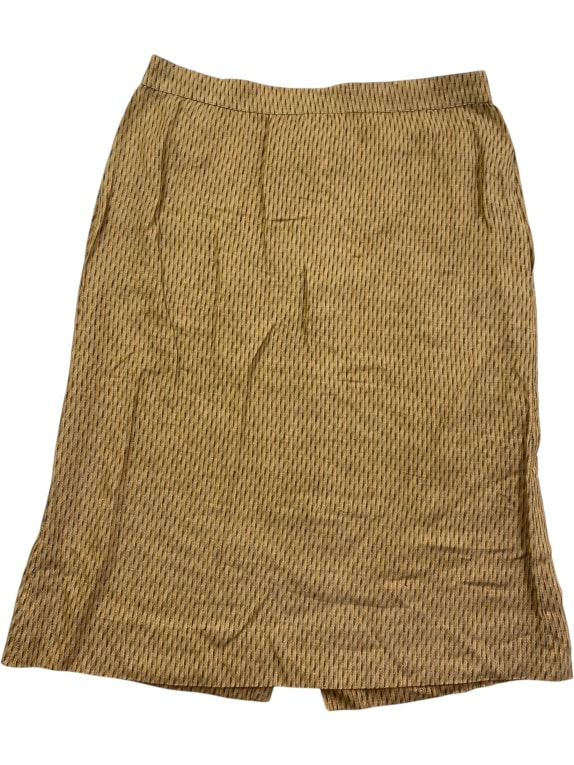 MAX MARA BUTTON-UP SKIRT STRIPED BROWN/BLACK UNISEX L