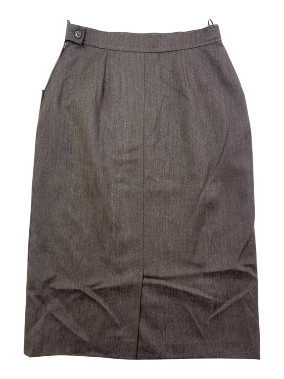Max Mara Καφέ Μάλλινη Pencil Φούστα Γυναικεία M