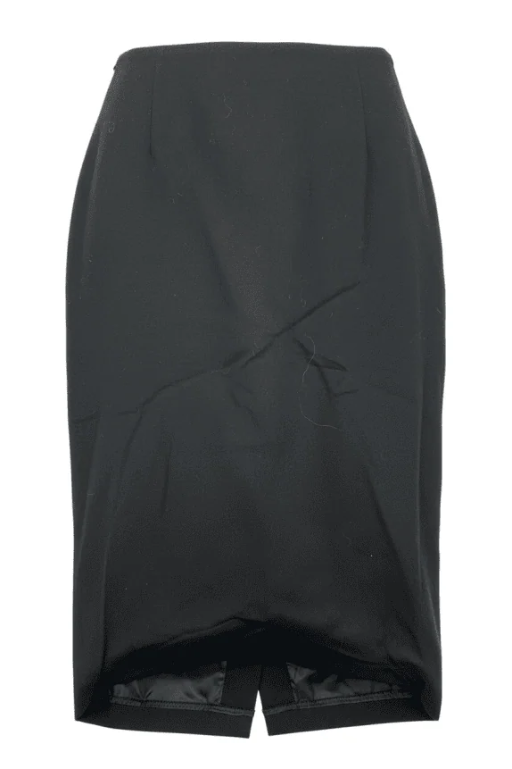 Max Mara Μαύρη Μάλλινη Pencil Φούστα Γυναικεία S