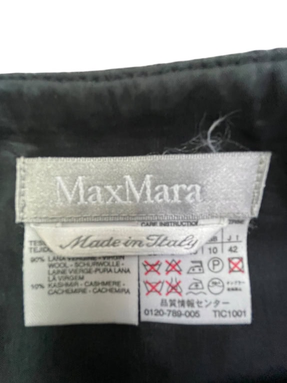 Max Mara Μαύρη Μάλλινη Pencil Φούστα Γυναικεία S
