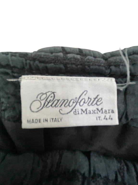 Max Mara Pianoforte Φούστα Μαύρη Καπιτονέ Υφή Ψηλόμεση Γυναικεία S
