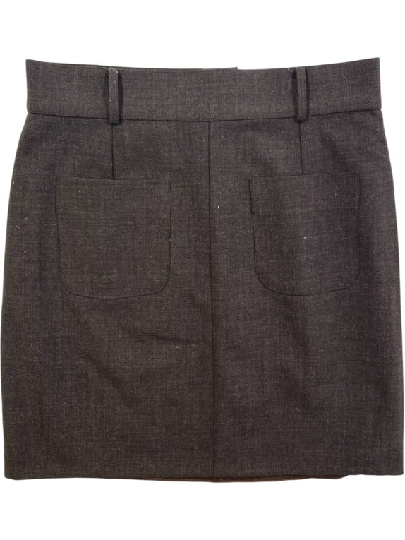 MAX&CO. MINI SKIRT BROWN WOMEN'S S