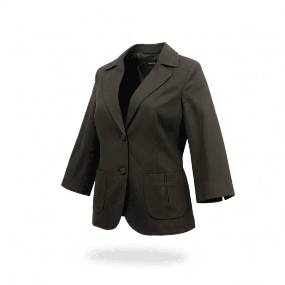 MAX&Co. Blazer casual con logo marrone da donna M