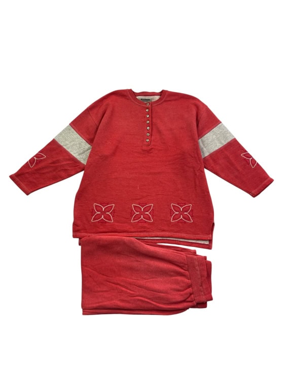 MAXTREND Σετ Φόρμας Casual Κεντημένο Κόκκινο Γυναικείο M