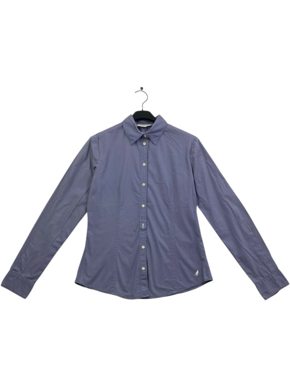 MCS MARLBORO CLASSICS CASUAL SHIRT EMBROIDERED LOGO BLUE-PURPLE WOMEN'S S