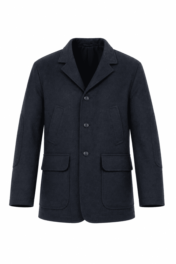 90s MICHAEL & SON ΠΑΛΤΟ CLASSIC NAVY ΑΝΤΡΙΚΟ PRE OWNED L