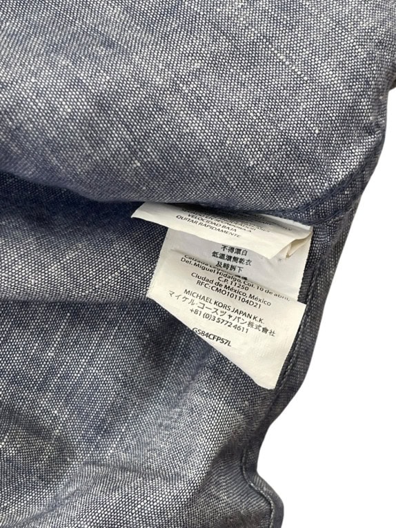 MICHAEL KORS ΠΟΥΚΑΜΙΣΟ CLASSIC BLUE GREY ΑΝΤΡΙΚΟ PRE OWNED M