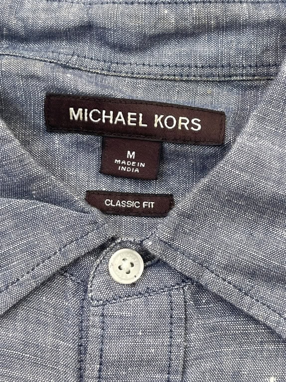 MICHAEL KORS ΠΟΥΚΑΜΙΣΟ CLASSIC BLUE GREY ΑΝΤΡΙΚΟ PRE OWNED M