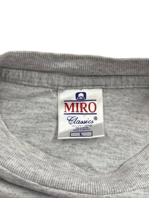 MIRO T-shirt NEW YORK YANKEES VINTAGE Logo Grey UNISEX L pre-owned