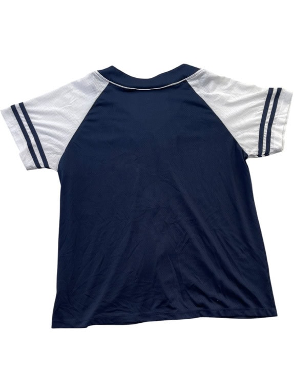 MLB MILWAUKEE BREWERS BASEBALL JERSEY SPORTSWEAR NAVY WHITE WOMENS PRE OWNED S