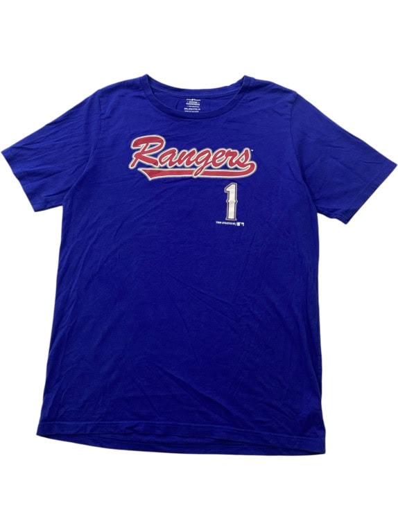 MLB TEAM ATHLETICS T SHIRT GRAPHIC SPORTSWEAR ΜΠΛΕ ΡΟΥΑ UNISEX PRE OWNED L