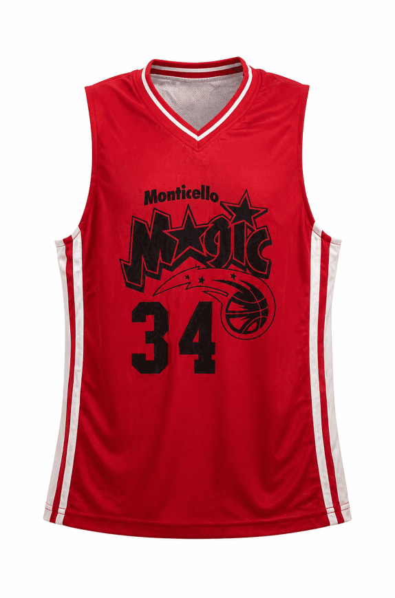 MONTICELLO ΦΑΝΕΛΑ BASKETBALL GRAPHIC ΚΟΚΚΙΝΟ ΑΝΤΡΙΚΟ PRE OWNED M