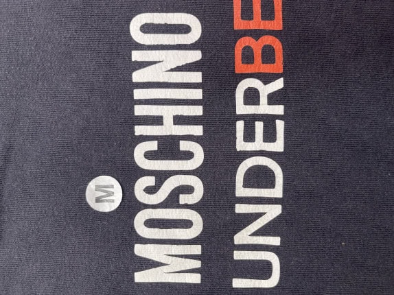 MOSCHINO ΦΟΥΤΕΡ ΜΠΛΟΥΖΑ GRAPHIC ΜΑΥΡΟ ΑΝΤΡΙΚΟ PRE OWNED M
