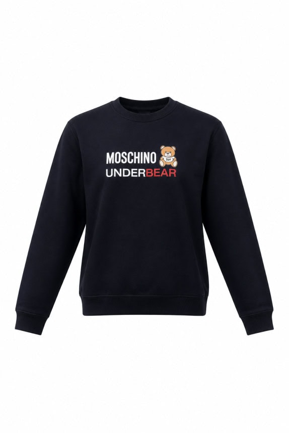 MOSCHINO ΦΟΥΤΕΡ ΜΠΛΟΥΖΑ GRAPHIC ΜΑΥΡΟ ΑΝΤΡΙΚΟ PRE OWNED M