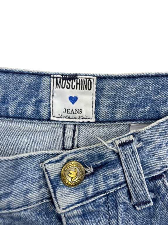 Moschino Γυναικείο Τζιν Παντελόνι Μπλε XS