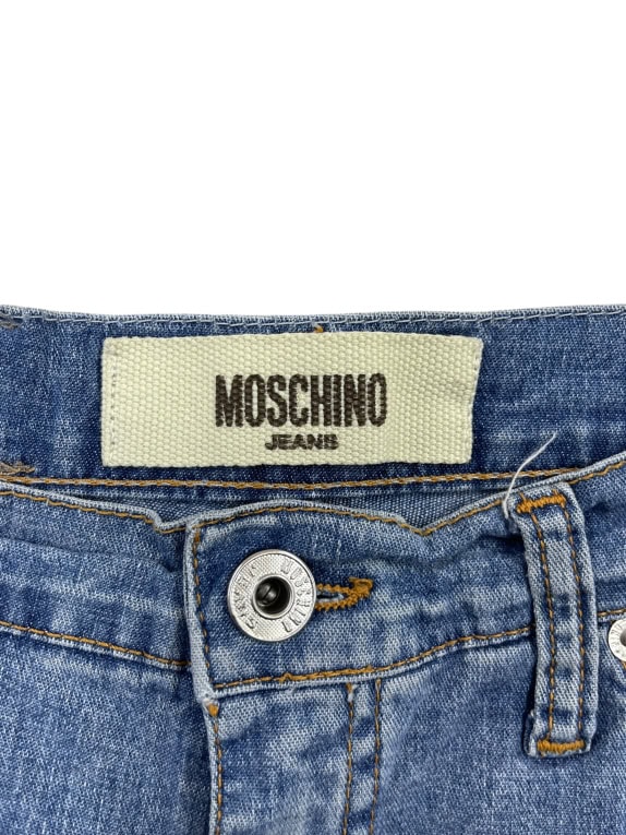 Moschino Jeans Παντελόνι Denim Casual Vintage Μπλε Γυναικείο XS