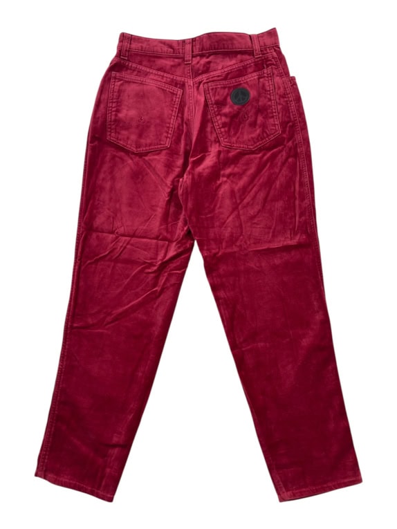 Moschino Jeans Παντελόνι Βελουτέ Vintage Κόκκινο Γυναικείο XS