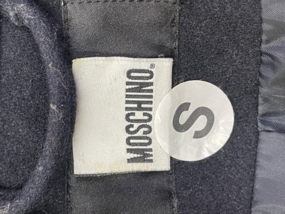 1990s MOSCHINO ΠΑΛΤΟ ΚΛΑΣΙΚΟ ΜΑΥΡΟ ΓΥΝΑΙΚΕΙΟ PRE OWNED S