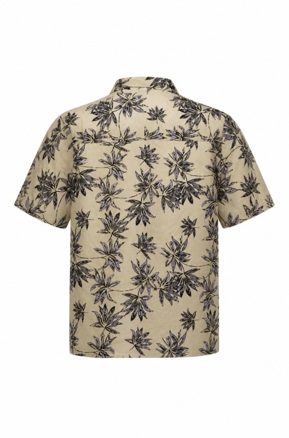 MUNSINGWEAR CAMICIA HAWAIIAN RETRO BEIGE UOMO PRE OWNED M