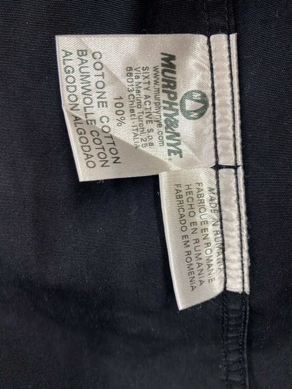 MURPHY & NYE Πουκάμισο Regular Fit Sailmakers Λογότυπο Μαύρο Ανδρικό L