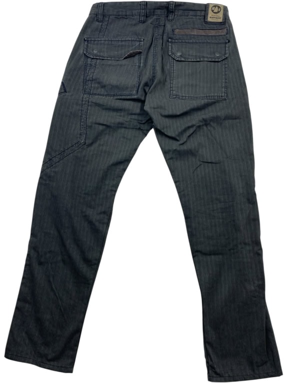 MURPHY&NYE Pantaloni a righe blu da uomo in cotone n. 33