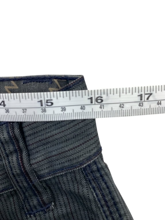 MURPHY&NYE Pantaloni a righe blu da uomo in cotone n. 33