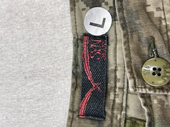 SYN JEANS CARGO SHORTS CAMO MARRONE UOMO PRE OWNED L