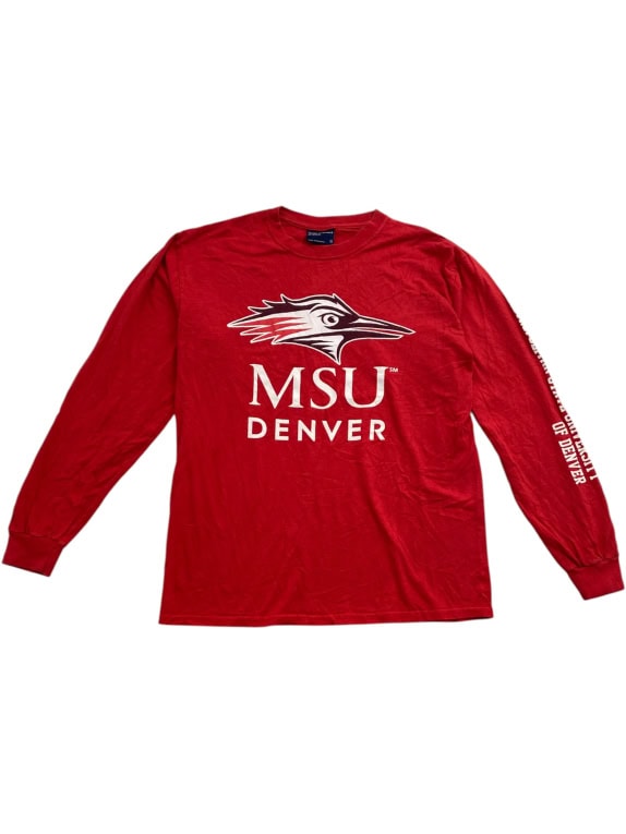 MV SPORT ΜΑΚΡΥΜΑΝΙΚΗ ΜΠΛΟΥΖΑ MSU DENVER LOGO ΚΟΚΚΙΝΟ UNISEX M