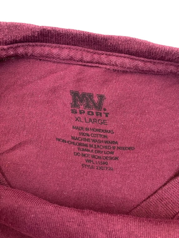 MV Sport Virginia Tech Long Sleeve T-Shirt Μπορντό Unisex