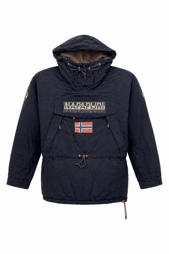 1990s NAPAPIJRI ANORAK ARCHIVE NAVY ΑΝΔΡΙΚΟ PRE OWNED XXL