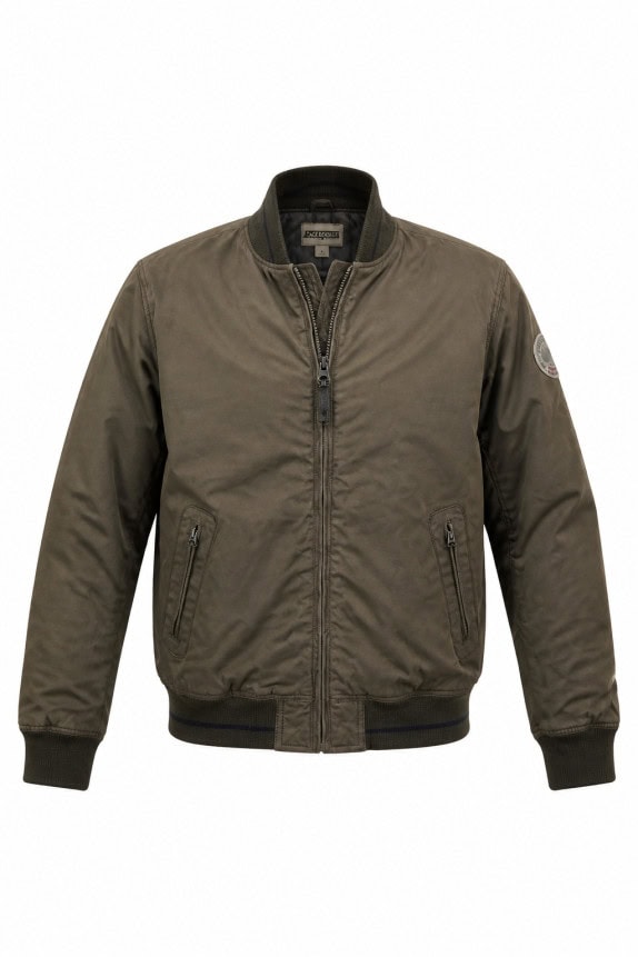 NAPAPIJRI BOMBER JACKET ARCHIVE OLIVE MENS PRE OWNED XL