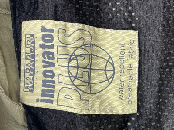 1990S NAPAPIJRI ANORAK JACKET MINIMAL BEIGE MEN PRE OWNED L