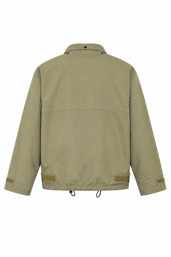 1990S NAPAPIJRI ANORAK JACKET MINIMAL BEIGE MEN PRE OWNED L