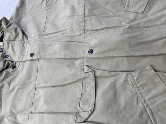 1990S NAPAPIJRI ANORAK JACKET MINIMAL BEIGE MEN PRE OWNED L