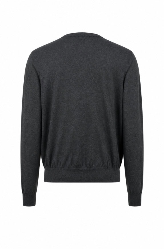 NAPAPIJRI V NECK KNIT CHARCOAL MEN PRE OWNED S
