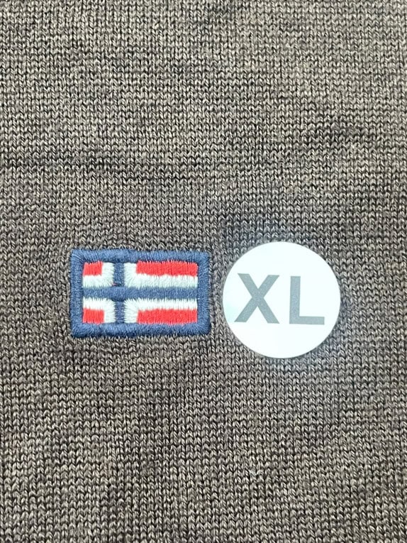 NAPAPIJRI ΠΛΕΚΤΟ ΠΟΥΛΟΒΕΡ MINIMAL ΚΑΦΕ ΑΝΤΡΙΚΟ PRE OWNED XL