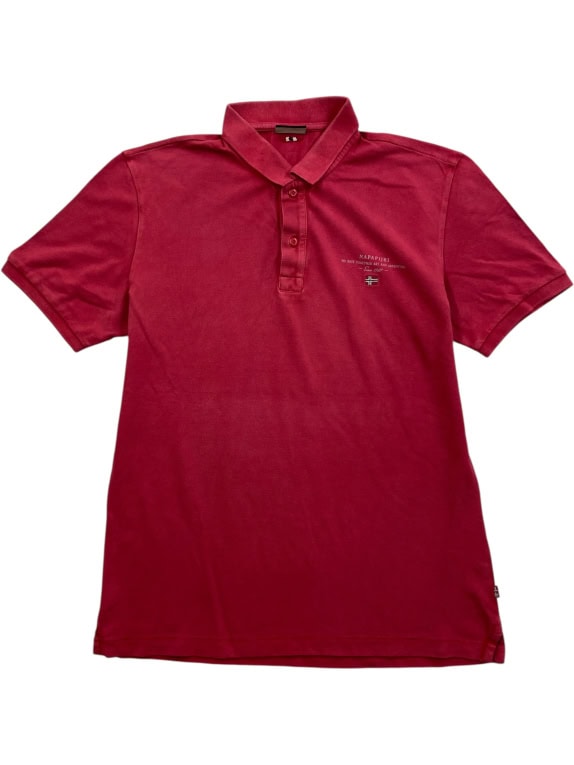 NAPAPIJRI POLO ΜΠΛΟΥΖΑ VINTAGE ΜΕ ΛΟΓΟΤΥΠΟ ΚΟΚΚΙΝΗ ΑΝΔΡΙΚΗ M
