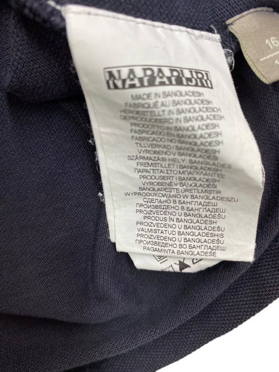 NAPAPIJRI POLO SHIRT VINTAGE EXPEDITION LOGO NAVY MALE S