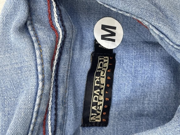 NAPAPIJRI ΠΟΥΚΑΜΙΣΟ DENIM ΜΠΛΕ ΑΝΤΡΙΚΟ PRE OWNED M