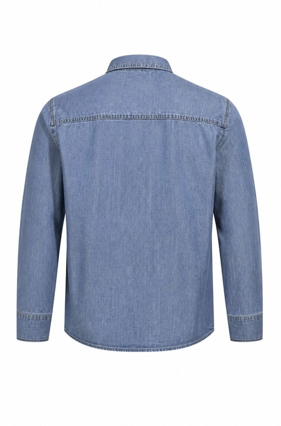 NAPAPIJRI ΠΟΥΚΑΜΙΣΟ DENIM ΜΠΛΕ ΑΝΤΡΙΚΟ PRE OWNED M