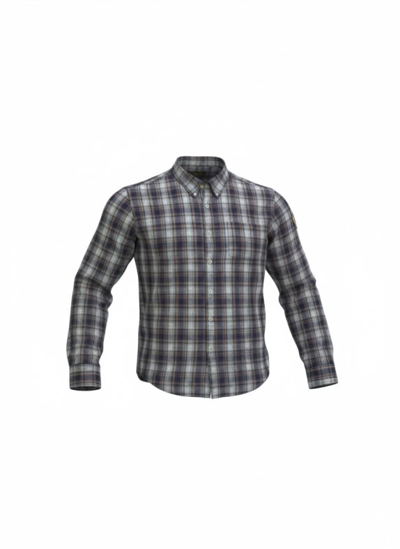 Napapijri Πουκάμισο Καρό Casual Logo Πολύχρωμο (Μπλε) Ανδρικό XXL